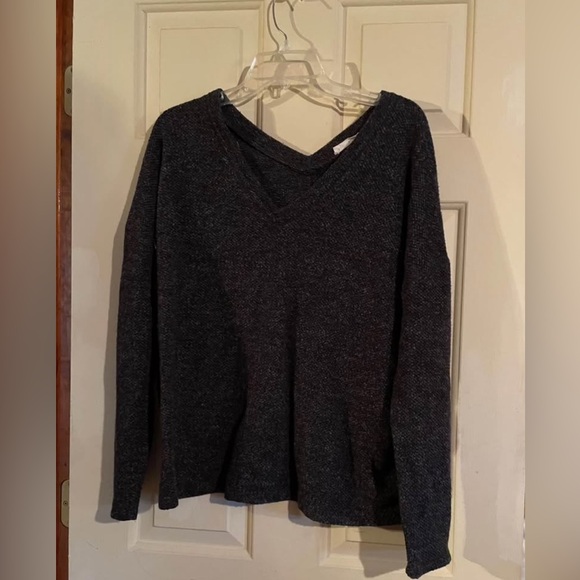 Millibon Charcoal V-Neck Sweatshirt - Picture 1 of 6